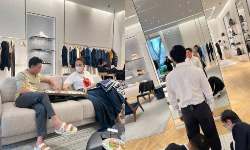 Đàm Thu Trang 'tháp tùng' ông xã đi mua sắm, Cường Đô La vội tự khen bản thân