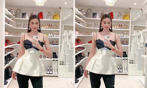 Phạm Hương khoe căn phòng để toàn đồ hiệu trong biệt thự, tiết lộ điều đầu tiên khi về đến Việt Nam