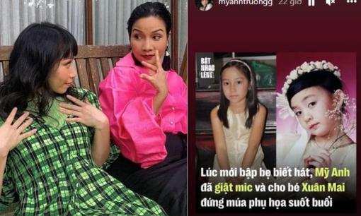 Con gái Mỹ Linh - Mỹ Anh kể về kỷ niệm từng giật mic bé Xuân Mai khi theo mẹ đi diễn