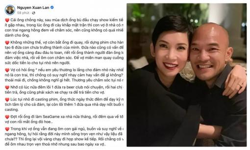 Xuân Lan gửi lời cảm ơn ngọt như mía lùi đến chồng vì lí do vừa buồn cười vừa ý nghĩa: 'Luôn thích lo cho người khác!'