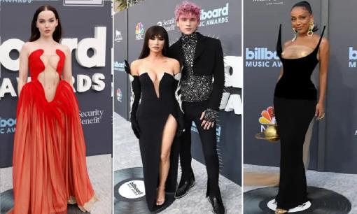 Thảm đỏ Billboard Music Awards 2022: Megan Fox diện đầm chèn ép vòng một đến ngạt thở, Doja Cat nổi bật với mốt không nội y