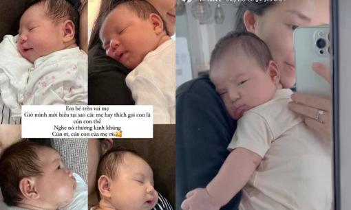 Salim gia nhập hội 'nghiện' con, nhìn khoảnh khắc nào của nhóc tì cũng mê đắm đuối