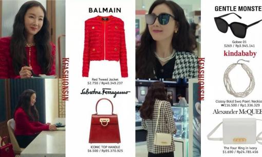 Bóc giá những set đồ sang chảnh của 'Nữ hoàng nước mắt' Choi Ji Woo khi hóa thân thành minh tinh màn ảnh 