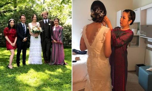 Gia đình Mỹ Linh - Anh Quân dự đám cưới con gái lớn Anna Trương, dung mạo rể Tây gây chú ý 