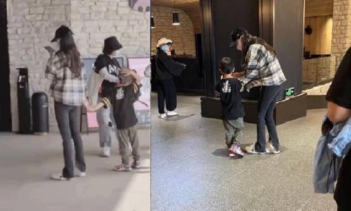 Angelababy lẻ bóng đưa quý tử đi chơi giữa lúc ồn ào chồng cũ Huỳnh Hiểu Minh hẹn hò hot girl 2 con 