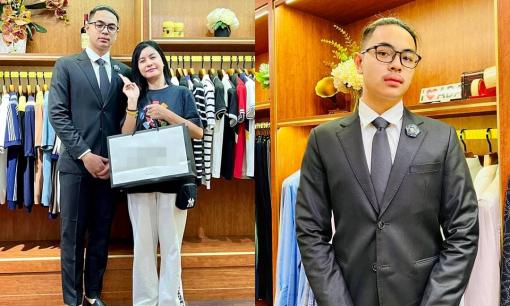 Cát Phượng dẫn con trai đi sắm đồ vest để chia tay cuối cấp, nhóc tì 19 tuổi cao lớn phổng phao ra dáng thanh niên