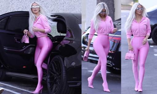  Kim Kardashian gây sốt khi xuất hiện với ngoại hình mới: Mái tóc bạch kim và thân hình 'Barbie sống' thon thả bất ngờ 