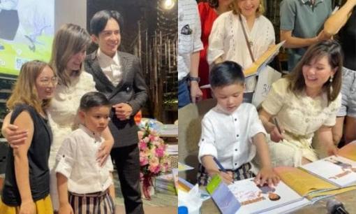 Con trai Đan Trường đáng yêu khi tạo dáng chụp fan hâm mộ, khung ảnh gia đình vui vẻ khiến ai cũng ngưỡng mộ