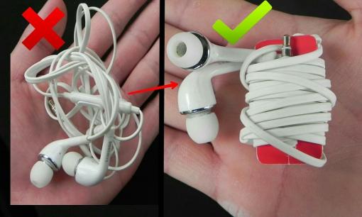 Dùng tai nghe có dây nhưng bạn đã biết cách để gấp tai nghe đúng chưa? 5 cách quấn dây tai nghe không bị rối, nhanh, đẹp và an toàn
