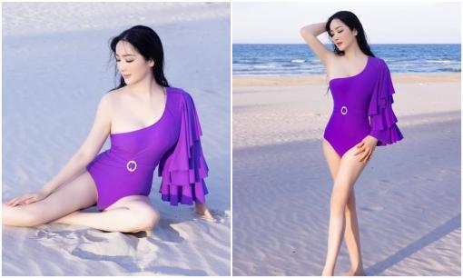 Hoa hậu Giáng My tự tin diện bikini một mảnh nóng mắt, khoe vóc dáng đáng ngưỡng mộ ở tuổi 51