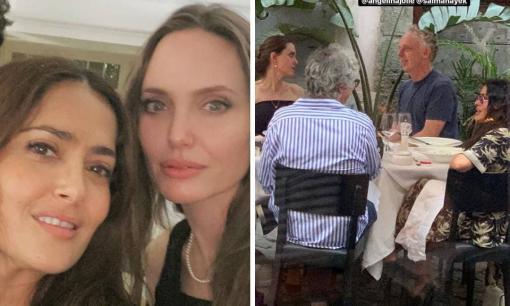 Camera thường bóc trần diện mạo của Angelina Jolie khi cùng chung khung hình với vợ tỷ phú Pháp