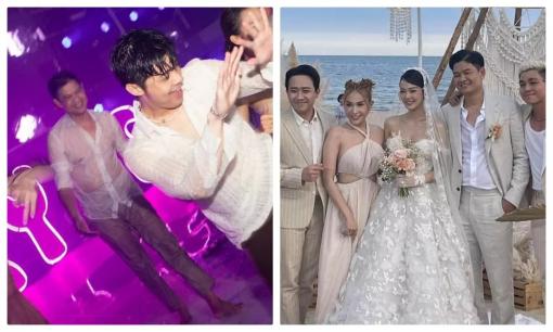 Chồng Minh Hằng bung xõa trong tiệc nhảy đầm, lộ cả thân hình U50