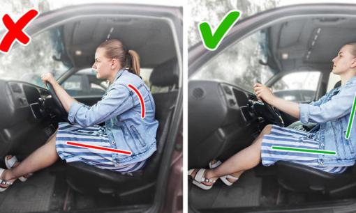 Làm thế nào để ngồi đúng cách trên ô tô