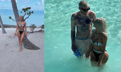 Kim Kardashian mặc bikini khoe thân hình nóng bỏng khi du lịch bên tình trẻ kém 13 tuổi