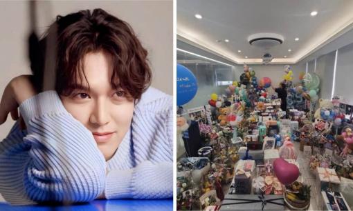 Bị chê xuống dốc nhan sắc và hết thời, mỹ nam 'Vườn sao băng' Lee Min Ho đáp trả bằng hình ảnh nhà hạng sang ngập ngụa quà tặng