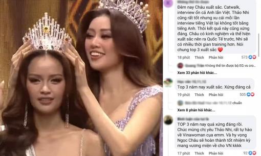 Sốc với phản ứng của dân tình khi Ngọc Châu đăng quang Hoa hậu Hoàn vũ Việt Nam 2022, Lê Thảo Nhi vì sao bị réo tên liên tục?