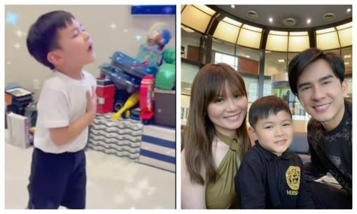 Quý tử của Đan Trường vừa hát tiếng Anh vừa vũ đạo theo nhạc cực chuyên nghiệp, đúng chuẩn con nhà nòi