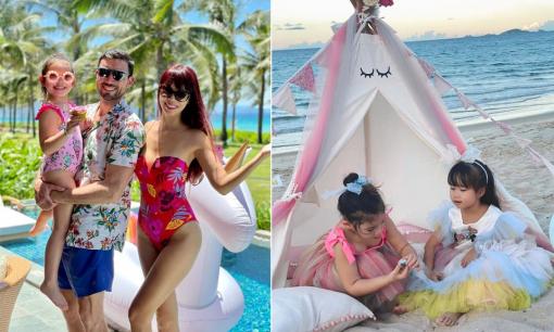 Siêu mẫu Hà Anh vui vẻ tổ chức sinh nhật cho con gái sau khi bị chỉ trích vì diện áo dài phản cảm