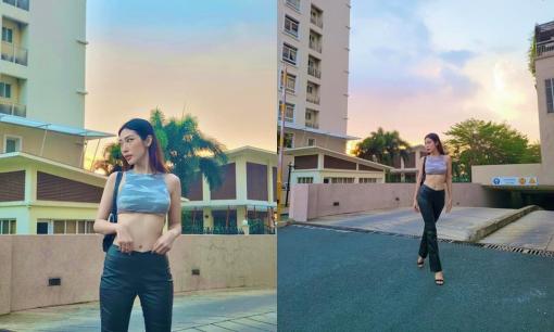 Khổng Tú Quỳnh diện áo ngắn cũn cỡn khoe eo cực cháy khi xuống phố, còn tiết lộ bí kíp siêu hài để có vòng 2 đẹp 