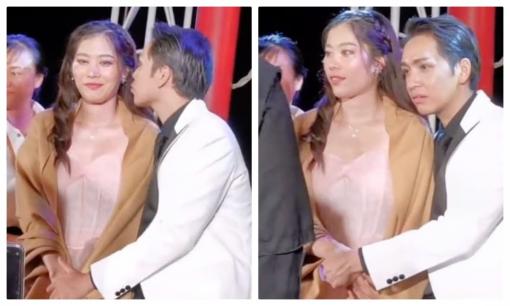 Nam Em và Bạch Công Khanh bị quay lén khoảnh khắc 'tình trong biển tình', được khen có tướng phu thê