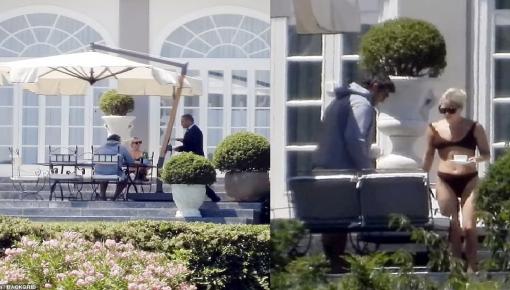 Lady Gaga vô tư mặc bikini khoe eo “bánh mì” khi cùng bạn trai đi uống cà phê 