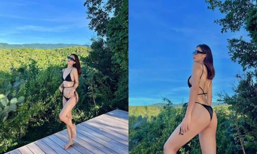Khả Ngân thiêu đốt mùa hè với bikini 2 mảnh cực cháy, dáng dấp dạo này đỉnh hơn hẳn 