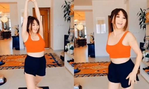 'Đát Kỷ' Ôn Bích Hà khoe ảnh tập thể dục, body tuổi U60 ra sao mà khiến dân mạng rần rần