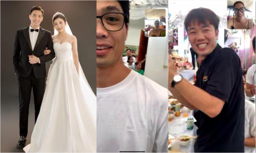 Thủ môn Lê Văn Trường của HAGL làm đám cưới ở Vĩnh Phúc, loạt tuyển thủ tưng bừng 'phá cỗ'