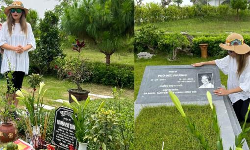 Ngọc Anh 3A viếng mộ nhạc sĩ Phú Quang và Phó Đức Phương trước khi về Mỹ 