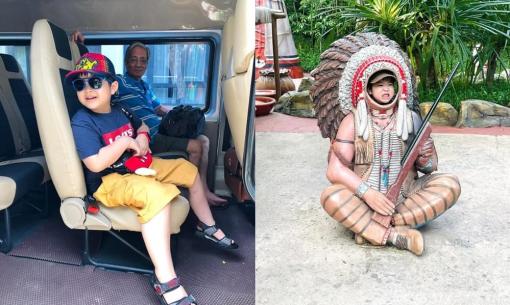Kì nghỉ hè của con trai Nhật Kim Anh: Được đi thăm thú đó đây, còn vui vẻ 'tấu hài' trông cưng hết cỡ 