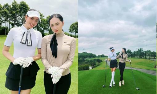 Hương Giang hội ngộ Phạm Hương tại sân golf nhưng lại bị đàn chị giật spotlight vì nhan sắc nổi bần bật 