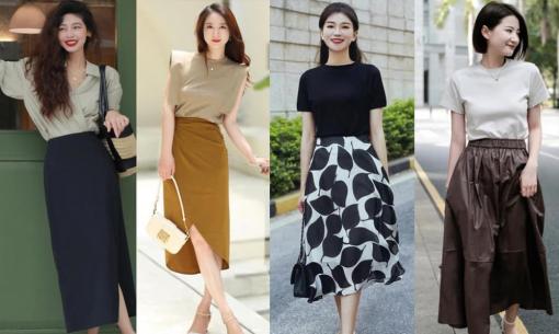 Nếu bạn muốn diện chân váy một cách mới lạ thì nên phối 3 chiếc áo ngắn này nhé