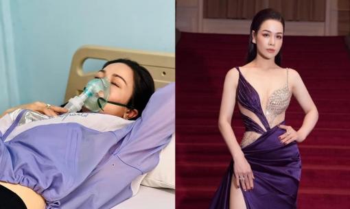 Nhật Kim Anh gây lo lắng với hình ảnh phải thở bình oxy, vẫn thể hiện sự lạc quan khi mọi người hỏi han tình hình sức khỏe 