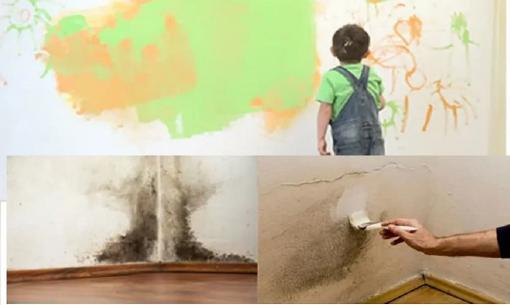 Mẹo làm sạch vết bẩn giúp bức tường trắng như mới cực đơn giản lại rất hiệu quả