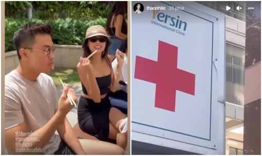 Á hậu Thảo Nhi Lê chóng mặt, dạ dày đau tới mức ói mửa sau khi ăn tiệc nướng, buộc phải nhập viện