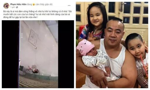 Hiếu Hiền tung clip người phụ nữ lạ có hành vi theo dõi và xông vào nhà như có ý định bắt cóc con trai mình