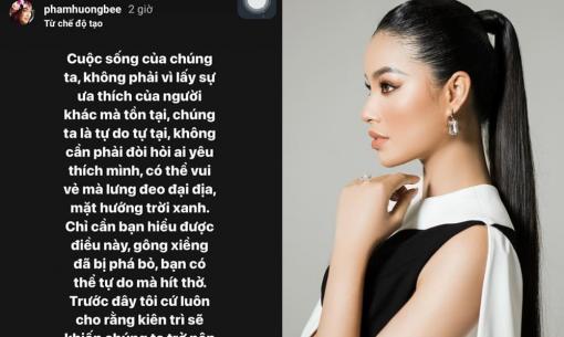 Phạm Hương đăng tải dòng trạng thái gây chú ý, nào là đề cập đến mạnh mẽ, buông bỏ rồi lại nhắc về chữ duyên