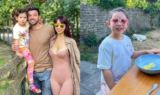 Hà Anh xả loạt ảnh du lịch Anh Quốc: Ái nữ khoe nhan sắc xinh như thiên thần, mới 4 tuổi đã biết tận hưởng