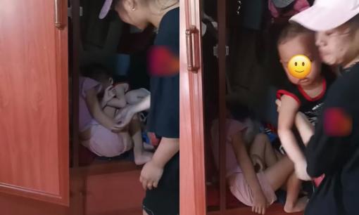 Lỡ chơi trốn tìm rồi ngủ quên, 2 nhóc tỳ khiến cả nhà 'khóc đỏ mắt' vì sợ rơi xuống ao