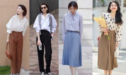 Áo sơ mi kết hợp quần bút chì năm nay không được ưa chuộng, cứ mặc như những blogger dưới đây thì thật là đẹp, có khí chất