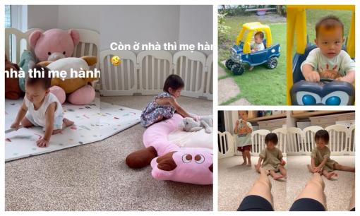 Dù là cậu ấm cô chiêu nhưng Lisa và Leon phải tự dọn phòng ngủ phòng chơi, dân tình bái phục cách nữ ca sĩ dạy con