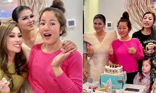 Danh hài Thúy Nga mặt mộc không son phấn, bất ngờ khi được bạn bè tổ chức sinh nhật muộn 