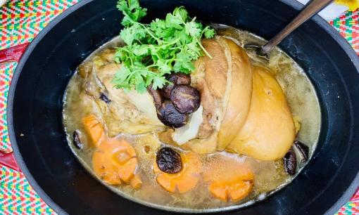 Chân giò hầm ngũ vị: Món ngon từ thịt, ngọt từ nước dùng