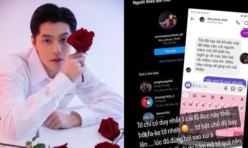 Noo Phước Thịnh bức xúc khi bị giả mạo tài khoản, còn nhắn tin thẳng cho đối phương hỏi ra lẽ