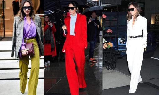 Có mốt gọi là 'vợ Beckham', mặc quần đến 'trùm kín giày', khoe chân dài miên man