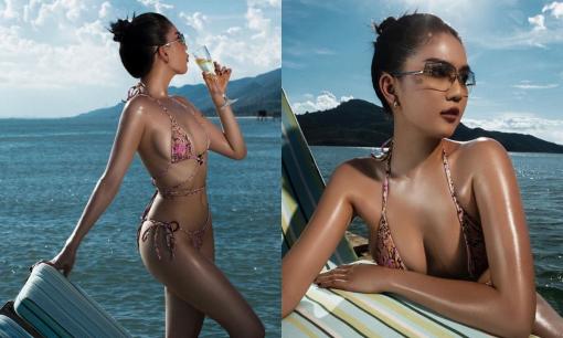 Ngọc Trinh táo bạo hết nấc với pha diện bikini cùng làn da nâu, độ nóng bỏng không phải dạng vừa