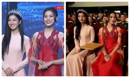 Hoa hậu Đỗ Thị Hà và Á hậu Phương Nhi chung khung hình trên sóng trực tiếp, ai đỉnh hơn?