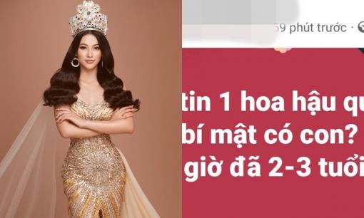 Lan truyền thông tin một Hoa hậu quốc tế bí mật có con, Phương Khánh liên tiếp bị gọi tên