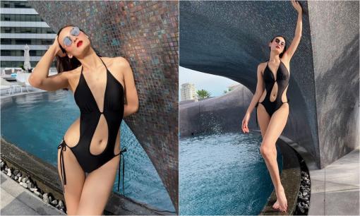 Lê Thúy đăng loạt ảnh diện đồ tắm cắt xẻ lạ mắt, body ngày càng nóng bỏng nhờ tăng cân