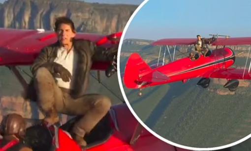 Tom Cruise liều lĩnh thực hiện một pha nguy hiểm ngay trên cánh máy bay Biplane cho bộ phim mới 
